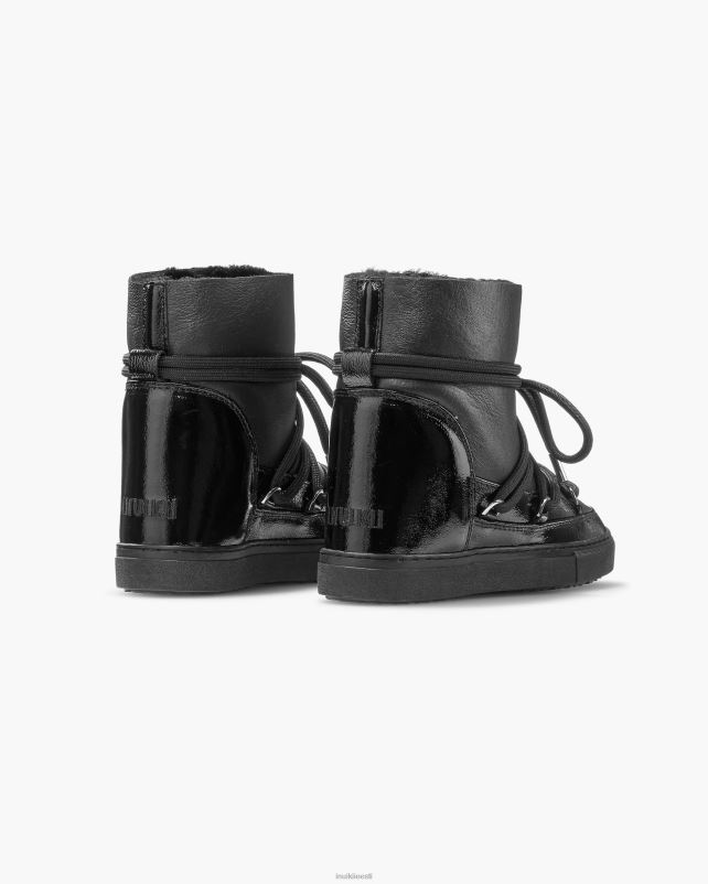 INUIKII naised öömust läikiv kiil jalatsid 0LD28205