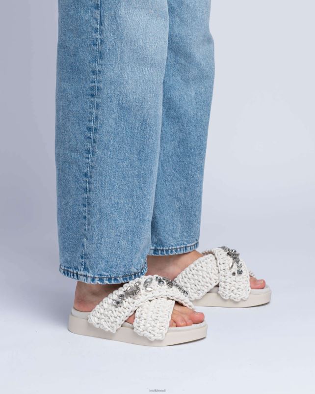 INUIKII naised tõeline valge kootud kivid jalatsid 0LD282