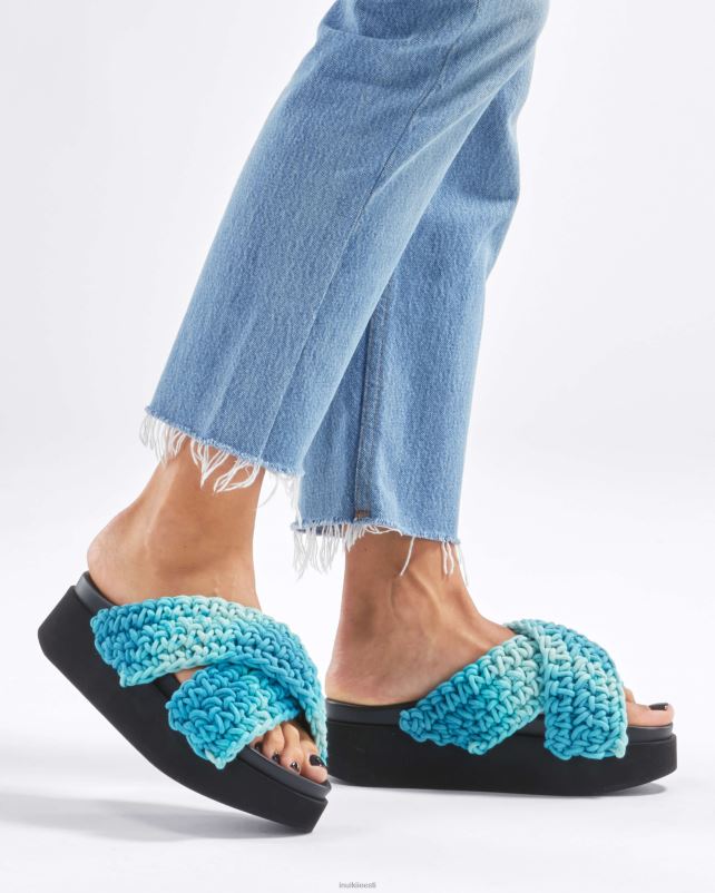 INUIKII naised sinine platvorm kootud batic jalatsid 0LD2819