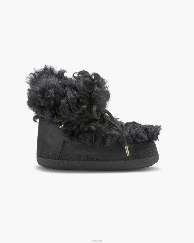 INUIKII naised must pikk lokkis saabas jalatsid 0LD28218