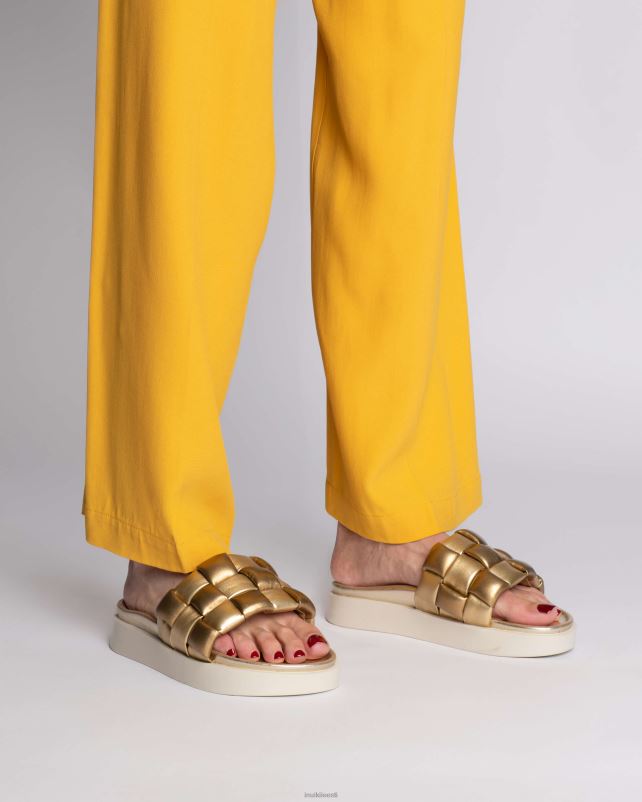 INUIKII naised beež-kuldne punutud vegan jalatsid 0LD2894