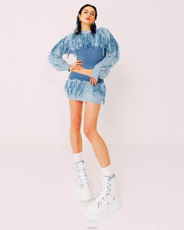 INUIKII naised valge / sinine matilda lõuend kahevärviline jalatsid 0LD2830