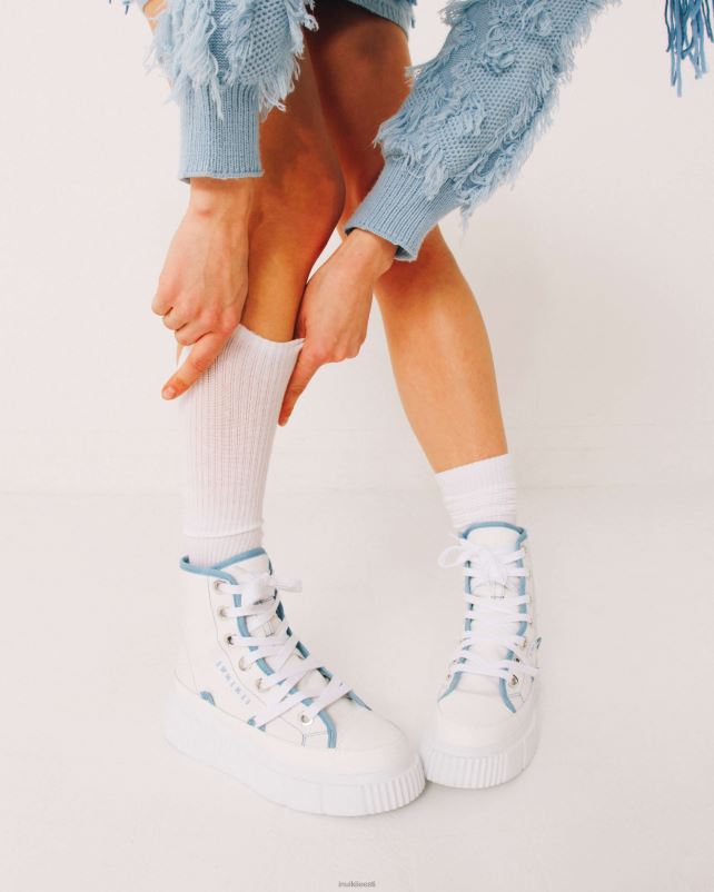 INUIKII naised valge / sinine matilda lõuend kahevärviline jalatsid 0LD2830